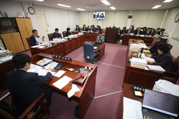 제주도의회 문화관광체육위원회는 21일 제444회 제2차 정례회 제2차 회의를 열고 제주도의 내년 예산안을 심사했다. [제주도의회 제공]